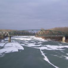 Railway bridge over the Tisza river near Algyő