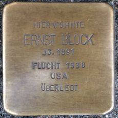 Stolperstein en memoria de Ernst Block