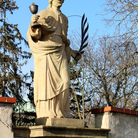 Socha svaté Barbory Na Opyši na Hradčanech