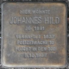 Stolperstein en memoria de Johannes Hild