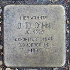 Stolperstein en memoria de Otto Cohn