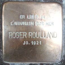Stolperstein en memoria de Roger Roulland