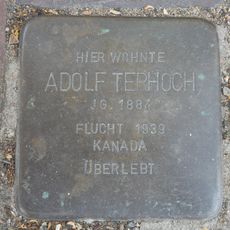 Stolperstein dedicated to Adolf Terhoch