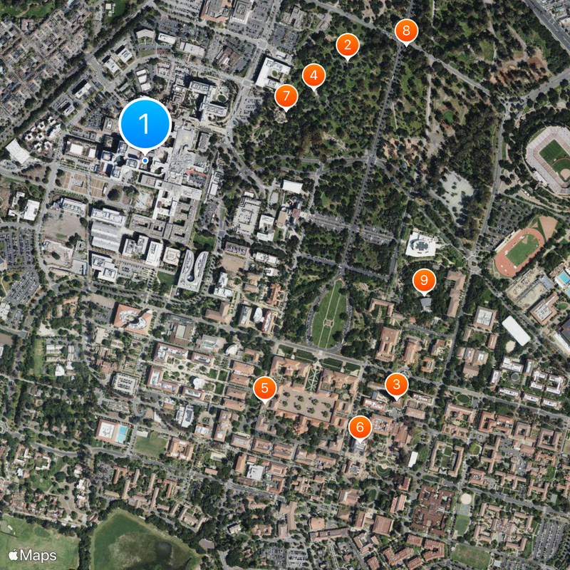 Stanford University School of Medicine Map