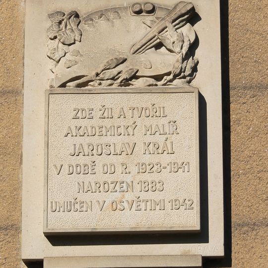 Pamětní deska Jaroslava Krále