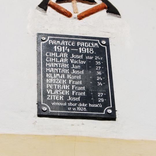 World War I memorial in Zběšice
