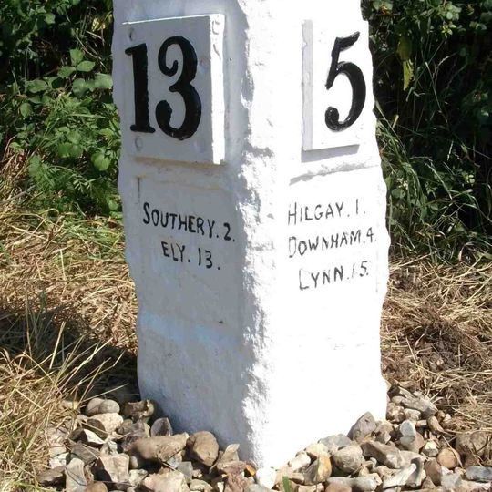 Milestone, 60yds N of junction with Modney Bridge Road