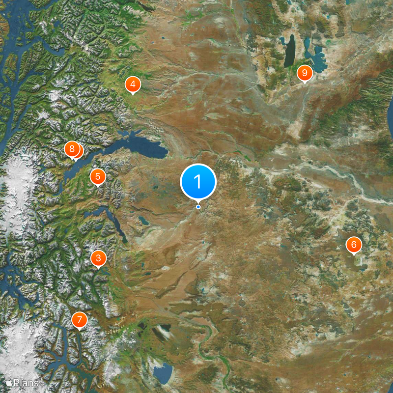 Cueva de las Manos Map