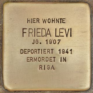 Stolperstein dedicated to Frieda Levi