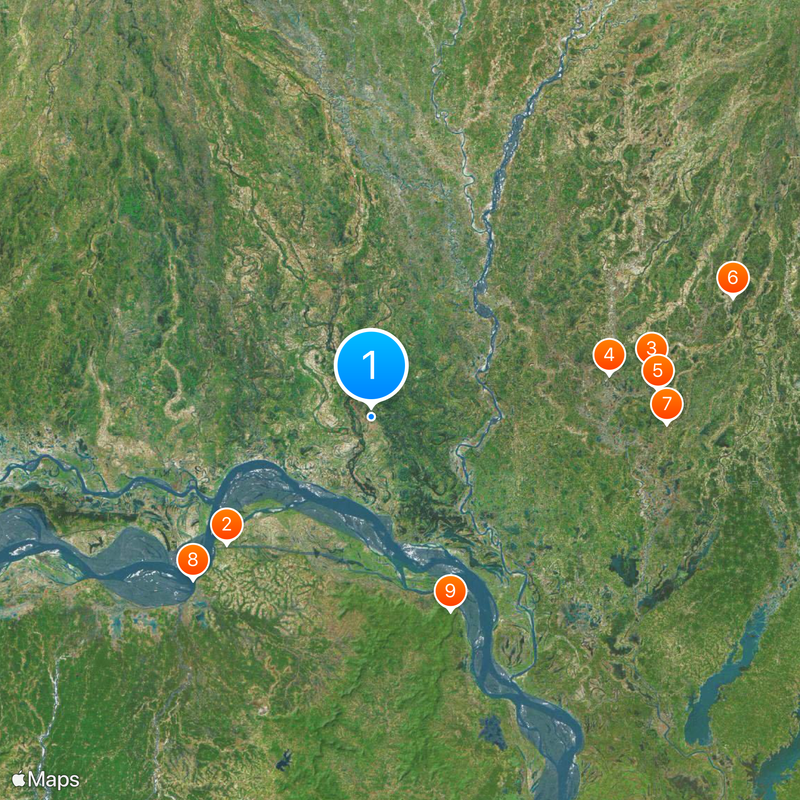 Katihar district Map