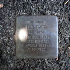 Stolperstein dedicated to Ida Baer