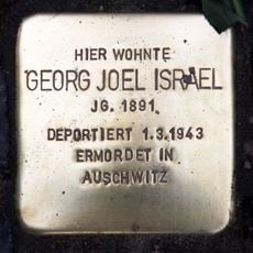 Stolperstein en memoria de Georg Joel Israel