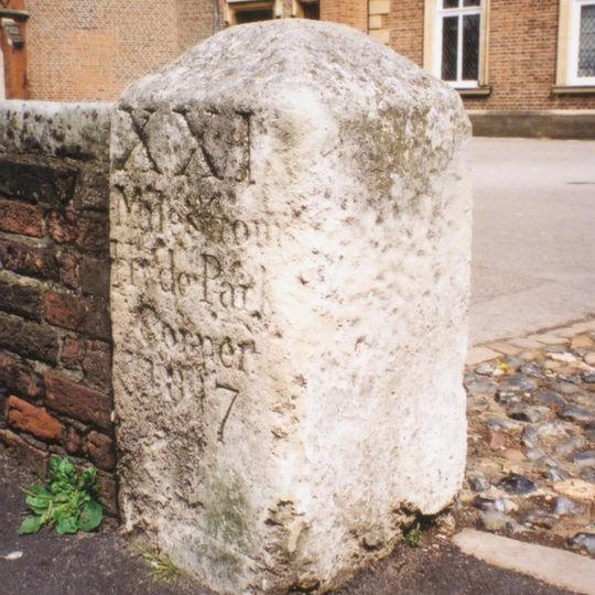 Milestone, High Street; outside Eton College