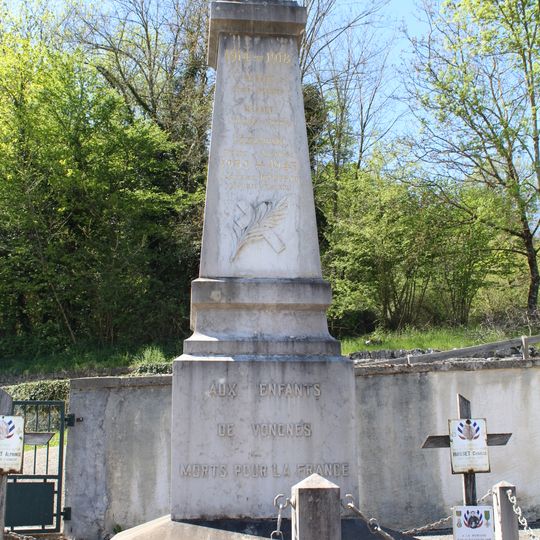 War memorial of Vongnes