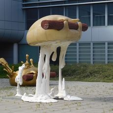 Plastika Osvícení a Silná barva v kampusu Masarykovy university v Bohunicích