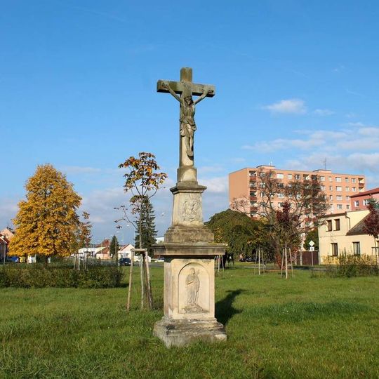 Kříž v Litovli na Staroměstském náměstí