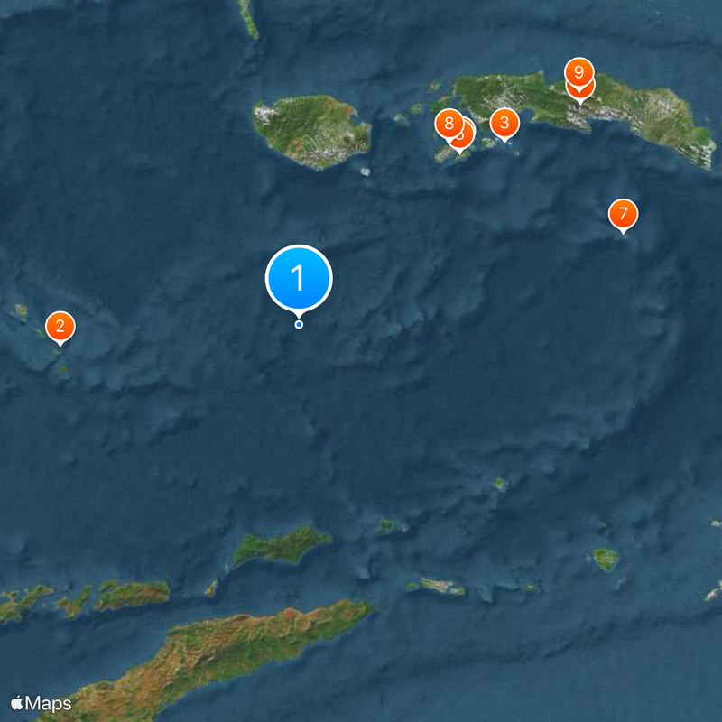Banda Sea Map