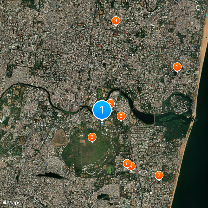 College of Engineering, Guindy Map