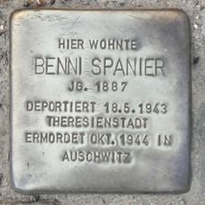 Stolperstein dedicated to Ben Spanier