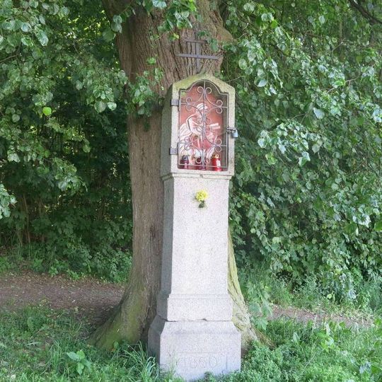 Boží muka u cesty na Klatovskou hůrku z ulice Tolstého