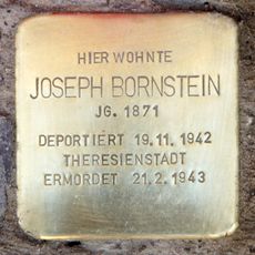 Stolperstein dedicated to Joseph Bornstein