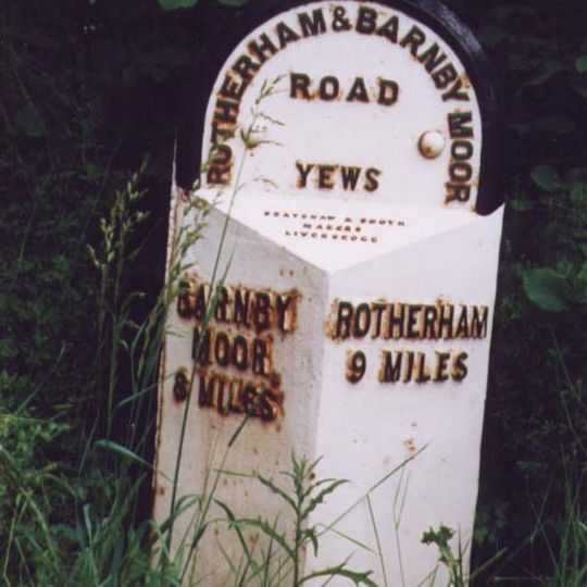 Milepost At East End Of Stone Green