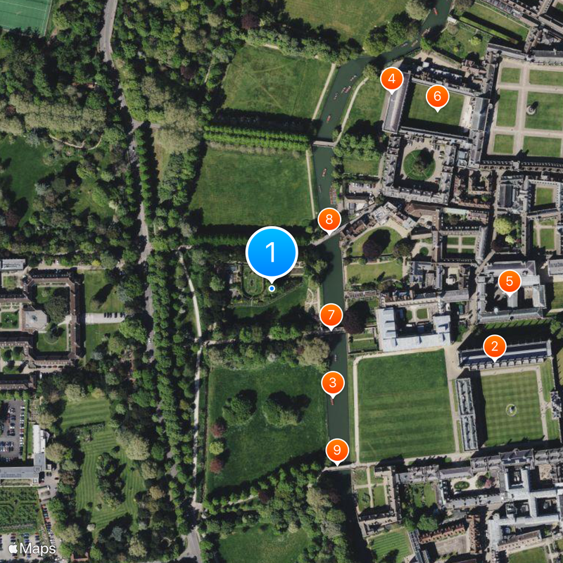 University of Cambridge Map
