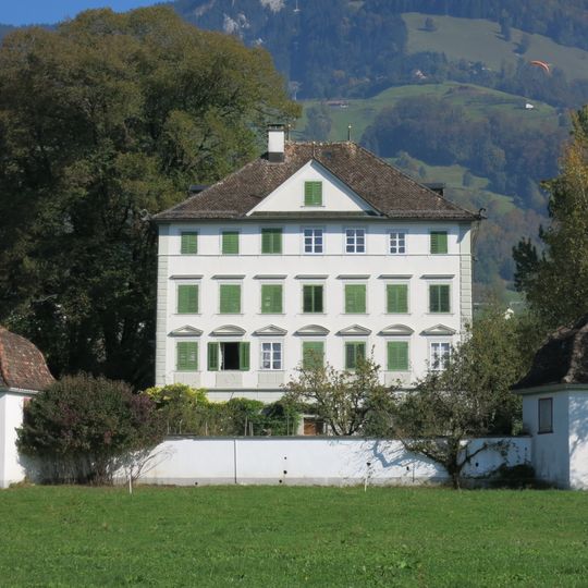 Haus Ab Yberg im Grund mit Kapelle St. Sebastian