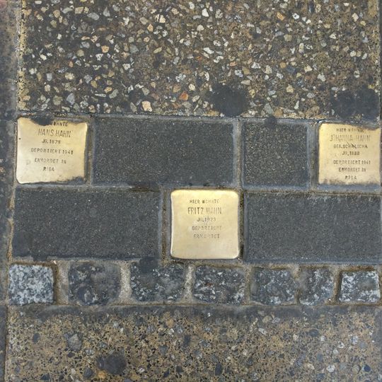 Stolperstein en memoria de Johanna Hahn