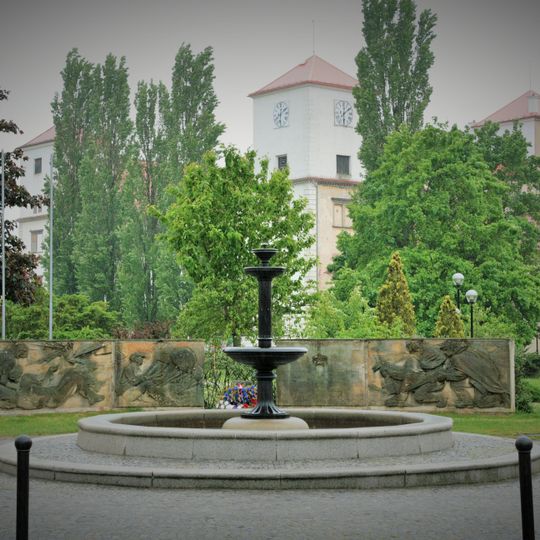 Kašna na náměstí Svobody v Bučovicích
