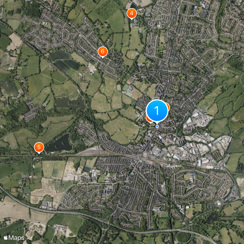 Tonbridge Mapa