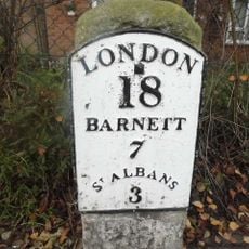 Milestone On Verge At Junction With Haseldine Road