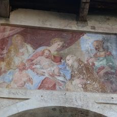 Obra de arte, iglesia de culto católico, mural