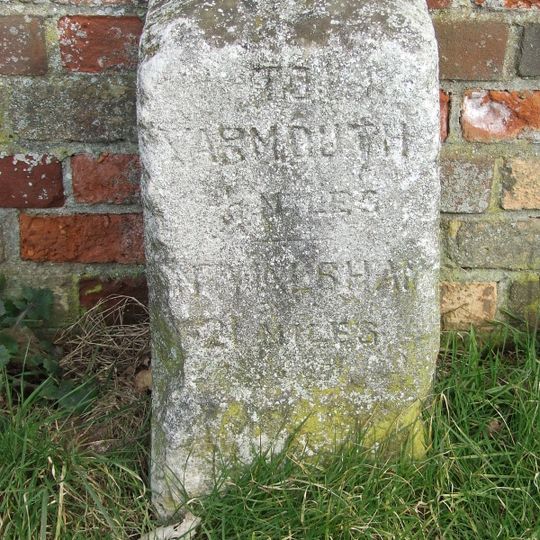 Milestone, 15yds W of Old Coast Rd, California