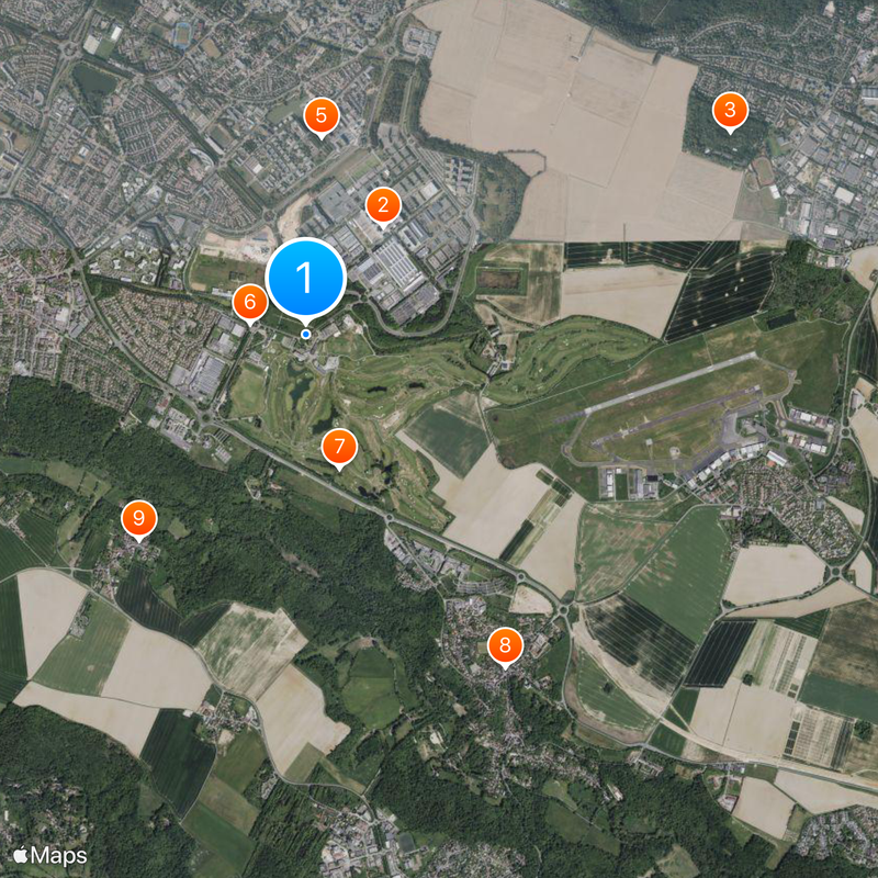 Le Golf National Mappa