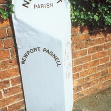 Mile Marker Post Outside Latini Restaurant