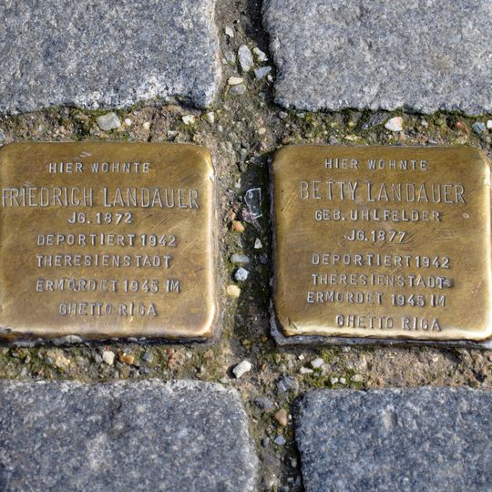 Stolperstein dedicated to Betty Landauer
