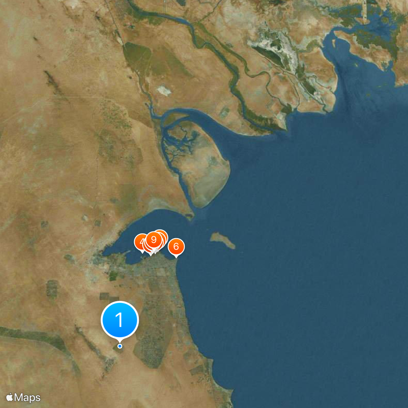 Ahmed Al Jaber Air Base Map