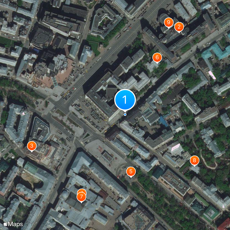 Chistye Prudy metro station Map