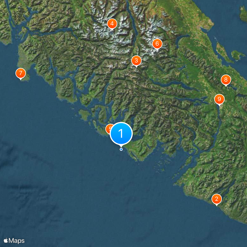 Pacific Rim National Park Reserve Map