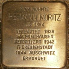 Stolperstein dedicated to Hermann Moritz