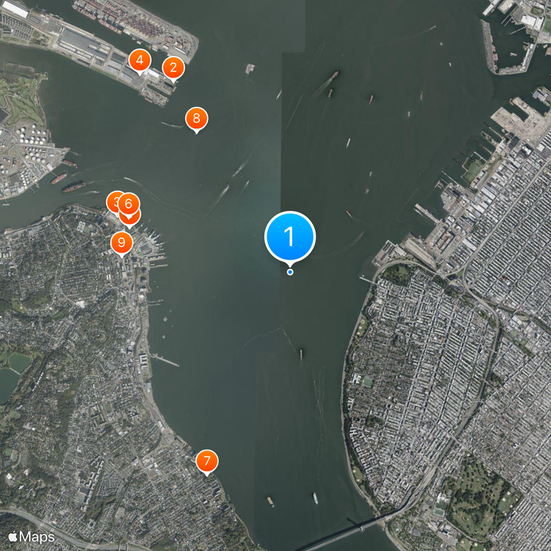 New York Bay Map