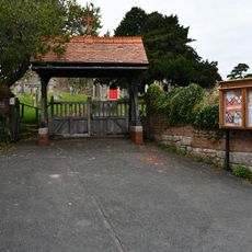 Lychgate and Churchyard Wall to South of Church of St Swithun