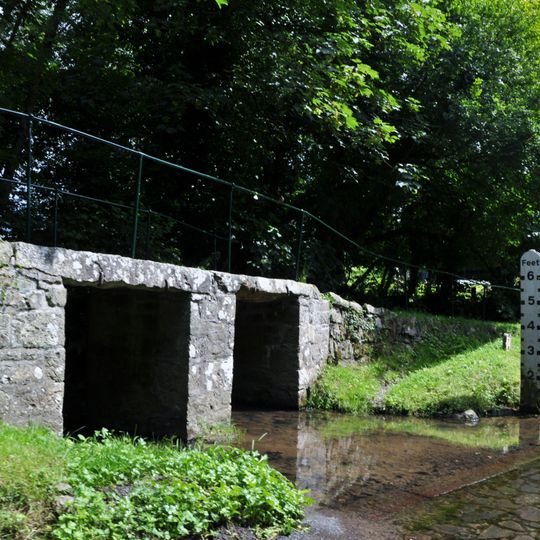 Footbridge At Ford 150 Metres To South Of Barton Farmhouse