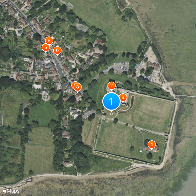 Portchester Castle Map