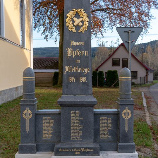 World war I memorial in Lichkov