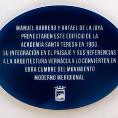 Placa a la Academia Santa Teresa