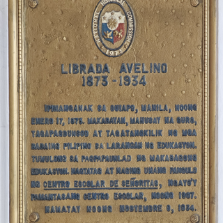 Librada Avelino historical marker