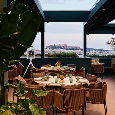 Panoramische dakterrasbars in Athene