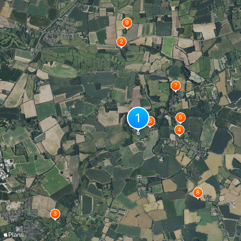 Hoxne treasure Kaart